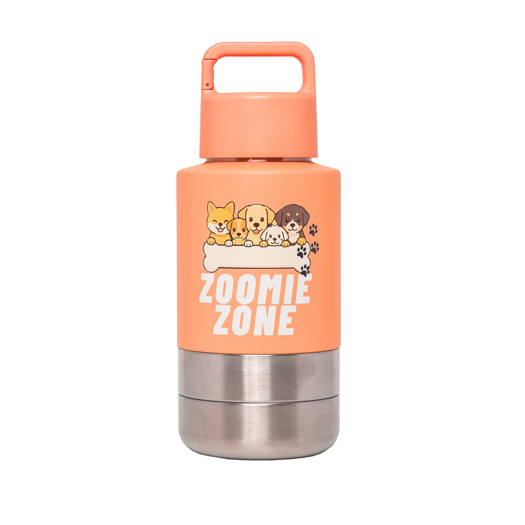 Zoomie Bottle Orange - 3 in 1 Stainless Steel Flask